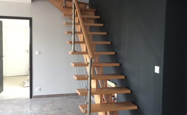 Réalisation d'un escalier par TERRIEN MENUISERIE, menuisier à La Roche-sur-Yon